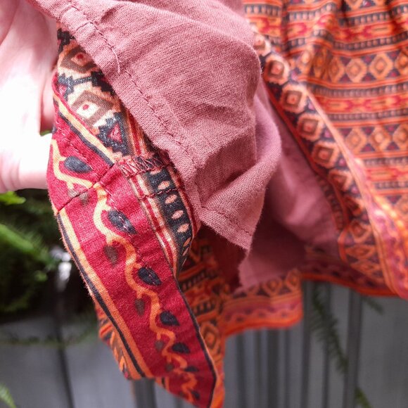 Tribal Print Mini Skirt Aztec Southwestern by Sunset Surf Co. Size Small - Picture 6 of 15